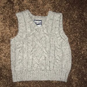 OshKosh Grey Knit Sweater Vest
